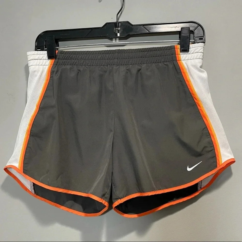Nike Dri-FIT Running Shorts 2-in-1 Lined Black/Orange Size S